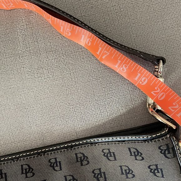 Dooney & Bourke Grey/ Black Large Shoulder Bag - Picture 16 of 16